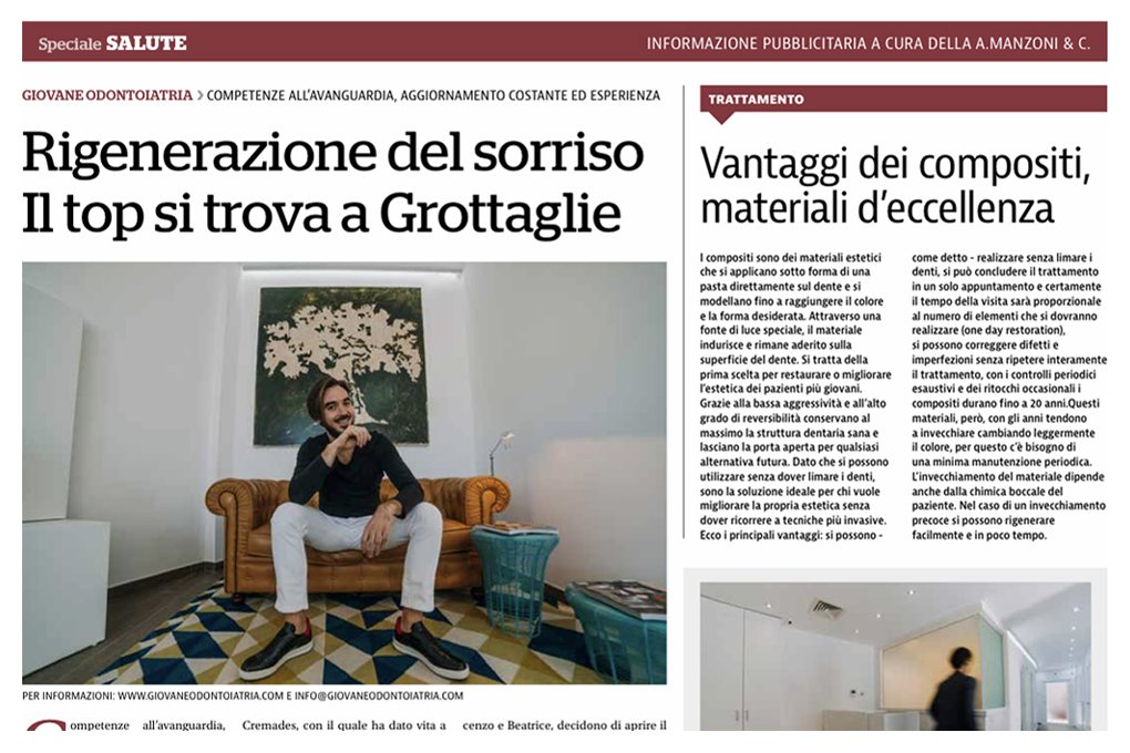 L’articolo di la Repubblica: Rigenerazione del sorriso, il top si trova a Grottaglie